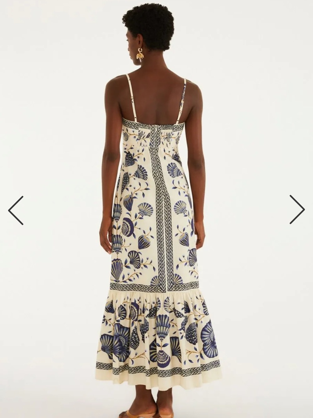 FARM Rio Ivory and Navy Floral-Print Maxi Dress - Picture 3 of 5